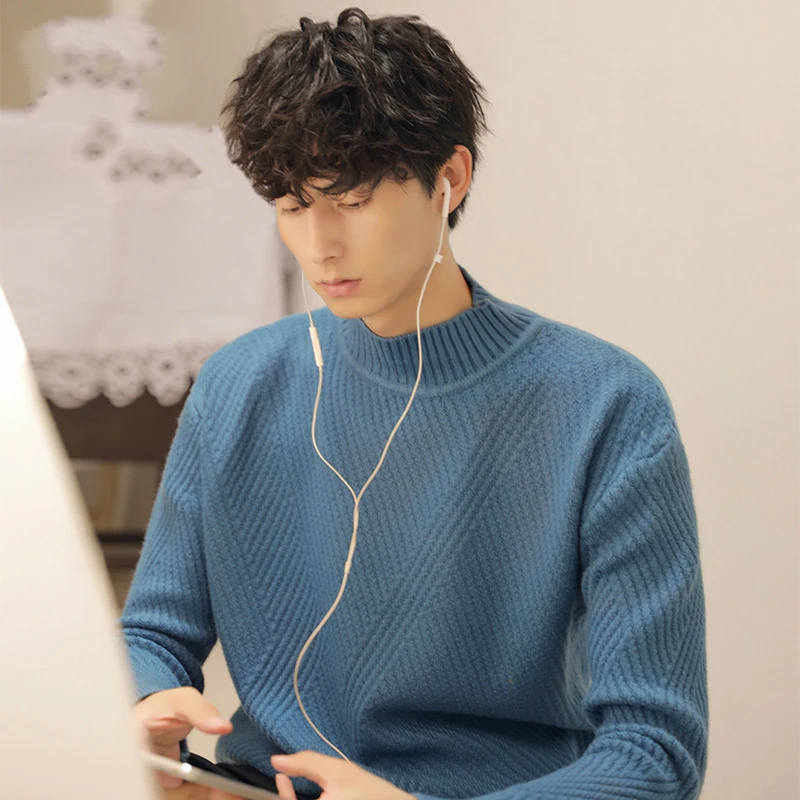 Mens Sweater Striped Pullovers Casual Male Sweater Streetwear Autumn Spring Sweater Men Oversize Soft Warm Winter Sweater Mens