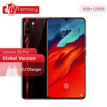 Перейти на Алиэкспресс и купить Глобальная версия Lenovo Z6 Pro смартфон с восьмиядерным процессором Snapdragon 855, ОЗУ 8 Гб, ПЗУ 128 ГБ, 6,39 дюймов, 1080P