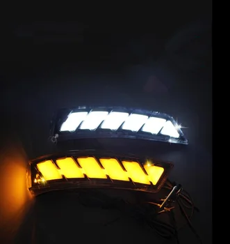 

For Ford Focus 3 MK3 2012~2018 Rearview Mirror LED DRL Dynamic Blinker sequential flowing turn Indicator Light bottom lamp