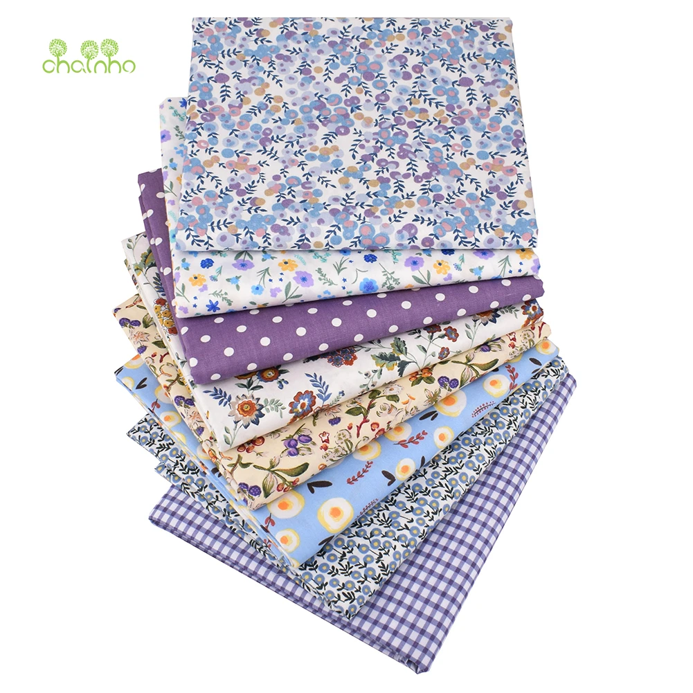 

Printed Twill Cotton Fabric,Purple Berry Series,Patchwork Clothes For DIY Sewing Quilting Baby & Children's Bedclothes Material