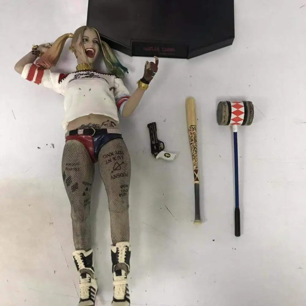 12inch Movie Figure Suicide Squad 1/6 Harley- Quinner Real clothes Collection Action Figure Toys Model Christmas Gifts for Kid