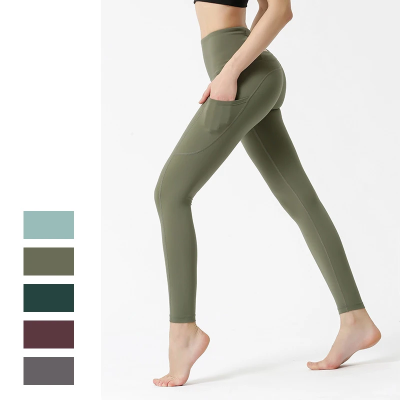 

Women High Waist Seamless Gym Leggings Sexy Push Up Solid Athletic Workout Gym Running Trousers Girls