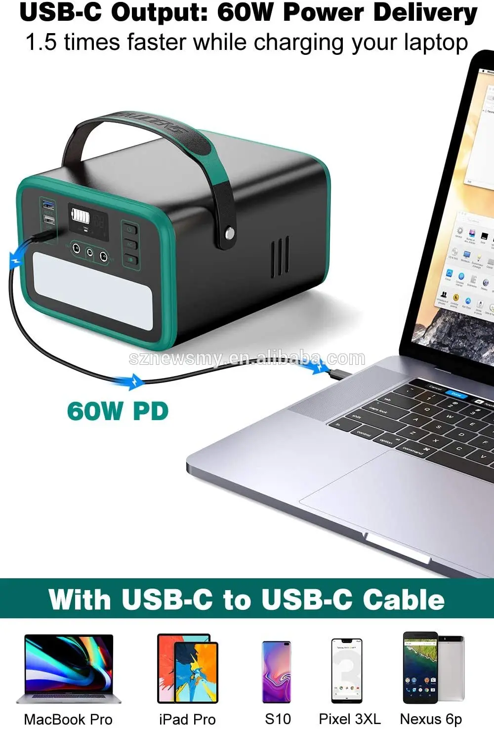 portable power bank 100800mAh 310W Solar Generator Portable Power Station with 220V 110V Output AC outlet,DC