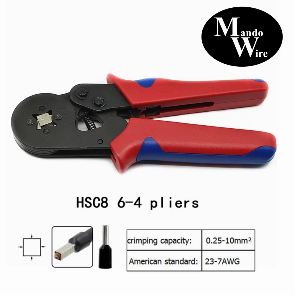 Саморегулирующиеся обжимные клещи MANDOWIRE HSC8 6-4A с храповым наконечником M25 |