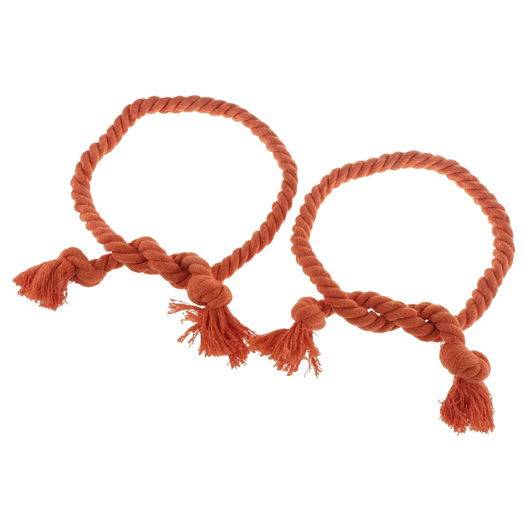 Hand Weave Rope Tiebacks Holdbacks For Curtains Voile Nets Drapes Total Length - 86cm (2pcs Pack)