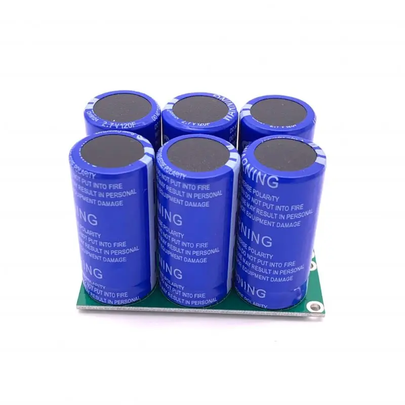 6 unids/set 2,7 V 120F Super condensador de faradio doble fila con la Junta de Protección 16V 20F alta frecuencia de baja ESR Ultracapacitor para coche