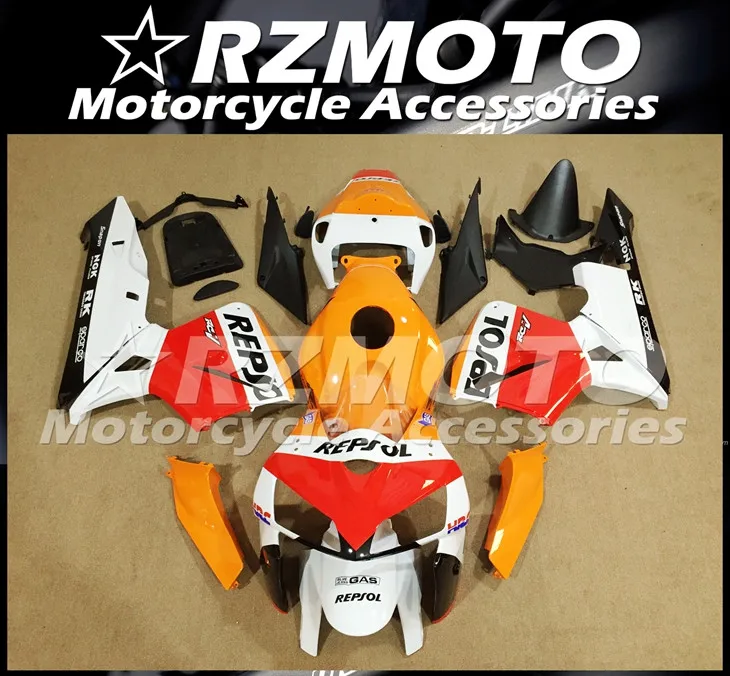4 подарки ABS мотоцикл полный обтекатель комплект подходит для CBR600RR F5 2005 2006 05 06 cbr600 600RR тела набор оранжевый красный