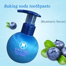 Отбеливающая зубная паста пищевая Сода зубная паста с прессом типа черника аромат зубная паста 220 мл большая емкость зубная паста мощная