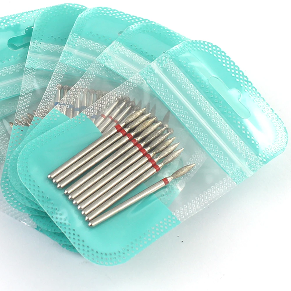 Diamond Nail Drill Bit Set Electric Milling Cutters For Pedicure Manicure Files Cuticle Burr Tool Nail Accessories 10pcs,nail drill bit,nail drill bits,nail drill set,nail drill kit,nail drill,diamond burs,cuticle remover bit,nail art tools,nail manicure tools,nail manicure accessories