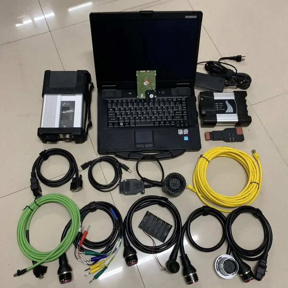Mb star c5 и для bmw icom next с ssd hdd 1 ТБ новое программное обеспечение 2в1 ноутбуком cf52 i5 4g