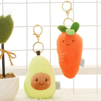 

12cm Cute fruit plush Keychain plush pendant bag keychain children plush toy primary gift Female bag accessories Key pendant