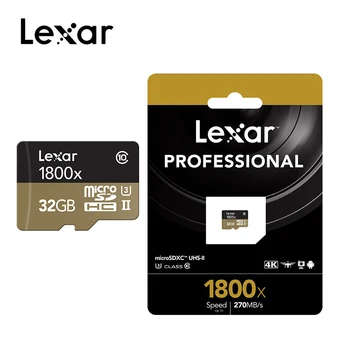 

Lexar 1800X Memory card 32GB 64GB Professional Micro SD Card Class10 UHS-II U3 SDHC SDXC 270MB/s TF Card