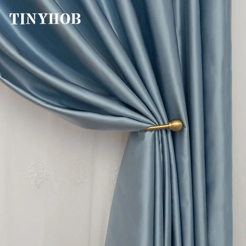 soportes de cortina en forma de U para colgar en la pared PHOEWON Paquete de 2 soportes de cortina de acrílico con bola de cristal de acrílico ganchos de cortina pequeño, rojo bronce