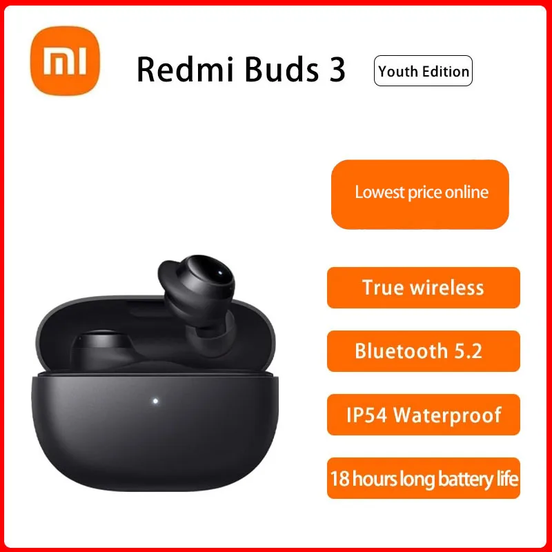 Новинка 2021 оригинальная гарнитура Redmi BuDs 3 Bluetooth 5 2 Youth Edition Xiaomi Buds Airdots Pro