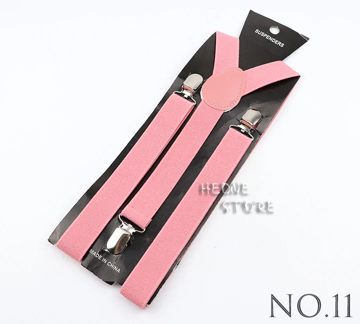 Hot Deals Solid Color Elastic Leather Suspenders Men Women Classic Adjustable Straps For Shirt Pants Skirts Wedding Accessories