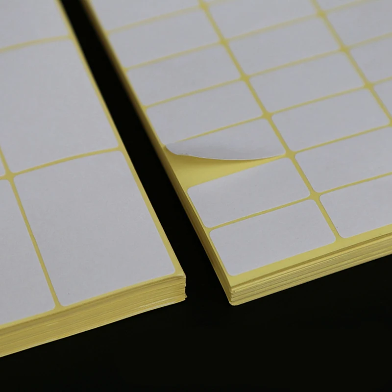 15pcs New White Colour Square Design Student Lab Label / Library Category Sticker White Label Writer Sticker Blank Sticker Label