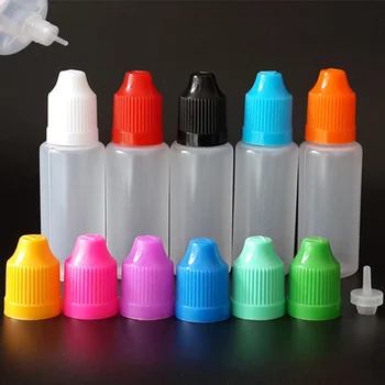 

5pcs Soft Material LDPE Bottle 20ml Plastic Dropper Bottles Refillable with Childproof Cap Empty Plastic Squeeable Bottle