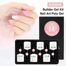 6 Colors 10ml UV Gel Nail Polish Set Nude Color Series Led Nail Gel Varnish Semi Permanent Nail Lacquer Sequins Gel 6pcs/set 30p
