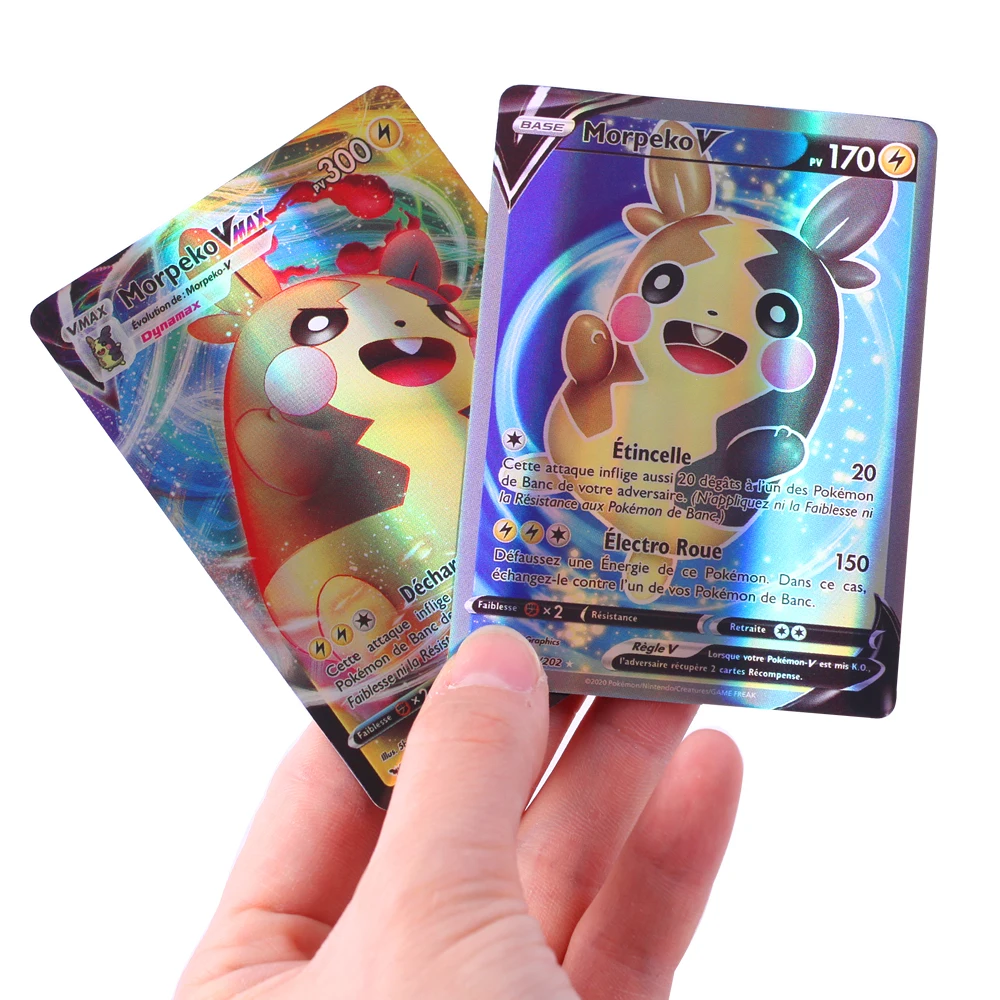 Newest French Version Pokemones Cards Gx V Vmax Ex Mega Shiny Card Collection Game Collection Cards Aliexpress