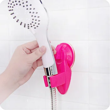 

Multicolor Plastic Adjustable Vacuum Suction Cup Wall Mounted Shower Head Holder Bathroom Shower Accessories Dropship