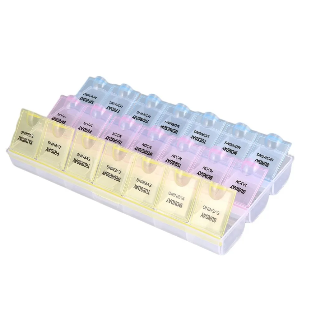 

21 Slots Plastic Electronic Component Storage Box Container Tool Case Transparent Packaging Box