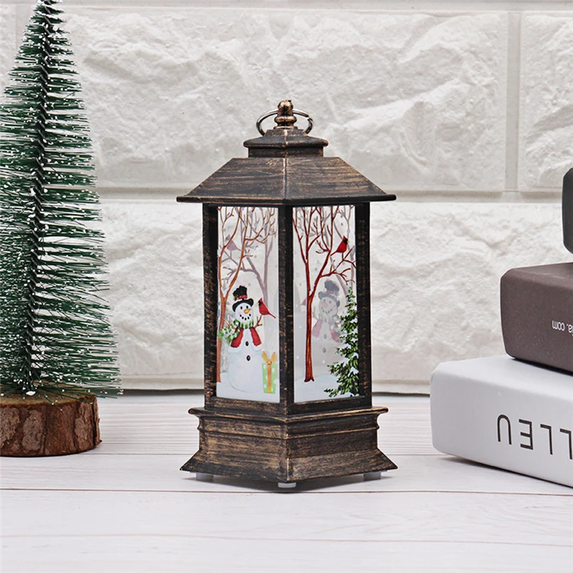 Artificial flame lamp small oil lamp Christmas candle with LED tea light candle Christmas decoration party lampara de luna 30N26 (4)