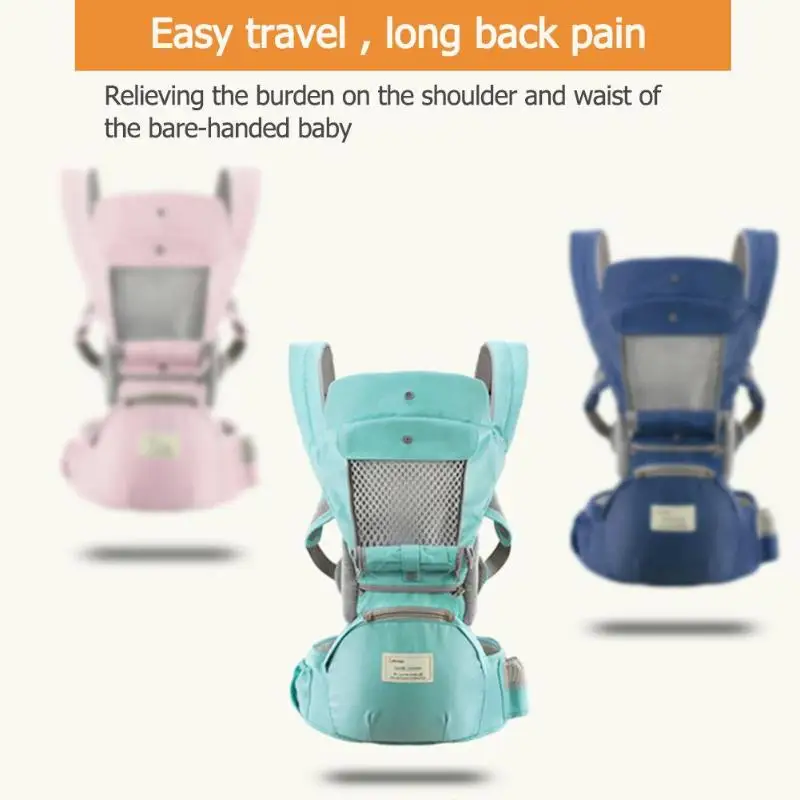 0-36 Months Ergonomic Baby Carrier Infant Kid Baby Hipseat Sling Front Facing Kangaroo Baby Wrap Carrier for Baby Travel Wrap