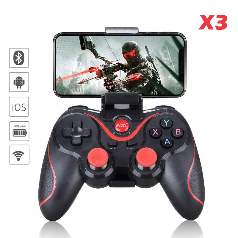 Gamepad X3 Wireless Bluetooth Joystick PC Android Game Console Controller  BT3.0 Game Pad For Mobile Phone Tablet TV Box Holder - AliExpress