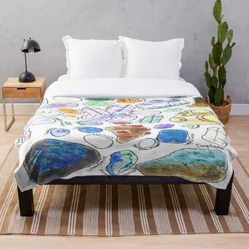 

Drop Shipping Printed Throw Blanket Sherpa Fleece Soft Blanket Flannel Rug Home Decoration For Bed Bipper And Bord