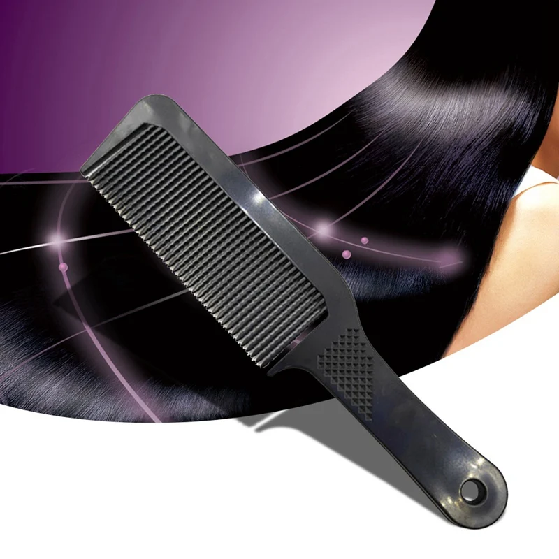 

1 Pcs Black Static Long Waved Teeth Carbon Comb Women Make Hair Smooth Comb Professional Hairdressing Men Comb For Hairstyling