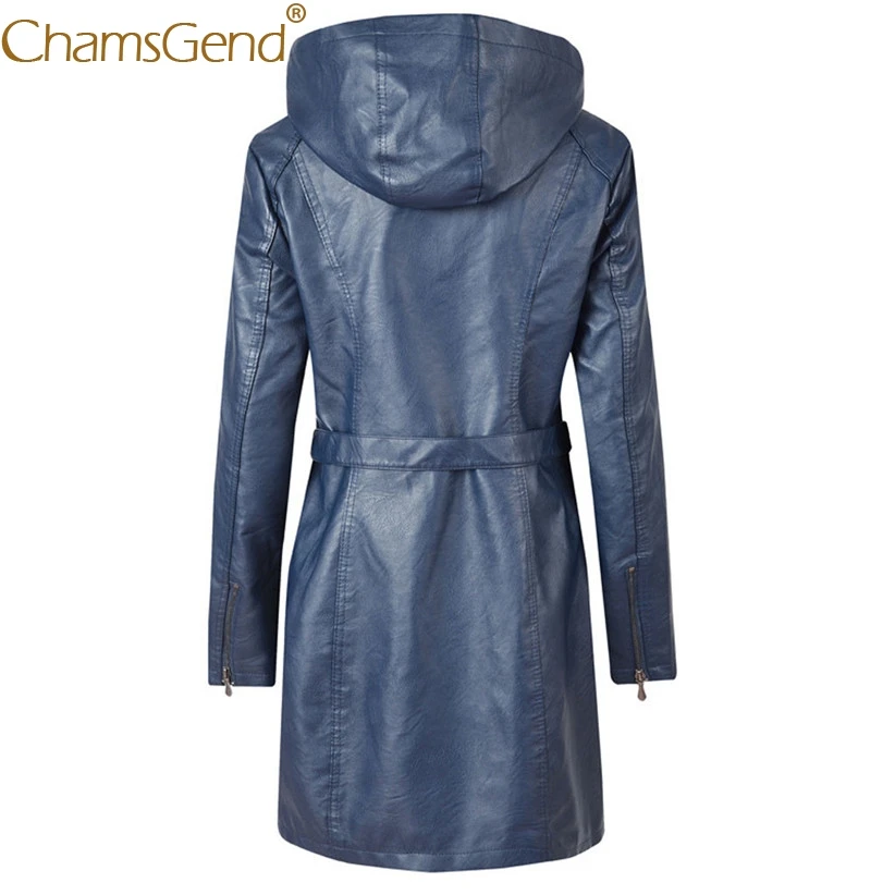 Зимняя ветрозащитная кожаная длинная куртка пальто для съемный для женщин с капюшоном флисовое Пальто Тренч модные пальто 9817