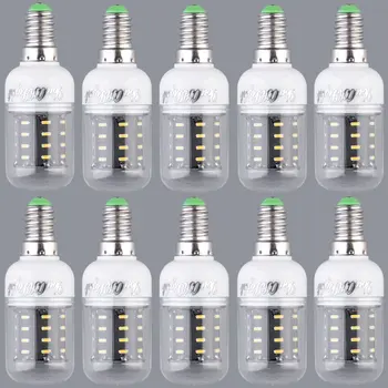 

ICOCO 10pcs Durable Warm White E14 LED 5W 4014 SMD Cover Corn Light Lamp Bulb