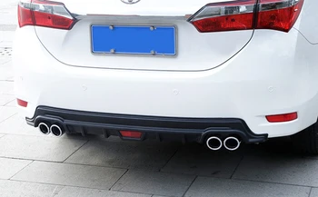 

Fit For Toyota Corolla E170 Sedan 2014-2019 Car Styling Car Rear Bumper Protector Spoiler Molding Plastic 1pcs Auto Accessories