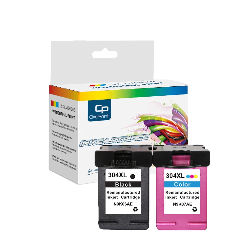 Civoprint 304XL чернильный картридж совместимый для hp 304 xl Envy 5010 5020 5030 5032 5034 Deskjet 2632 2630 2620