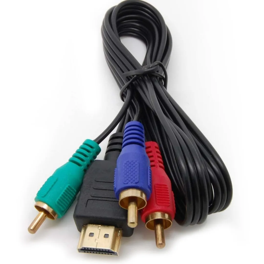 3 RCA AV патч корд адаптер для HD TV VGA HDMI к кабель Видео Аудио компонент
