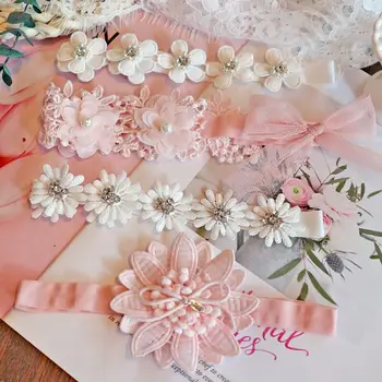 

Newborn Baby Floral Lace Headband for Kids Cute Baby Girls Headwear Princess Flowers HairBand Photography Infant Accessories