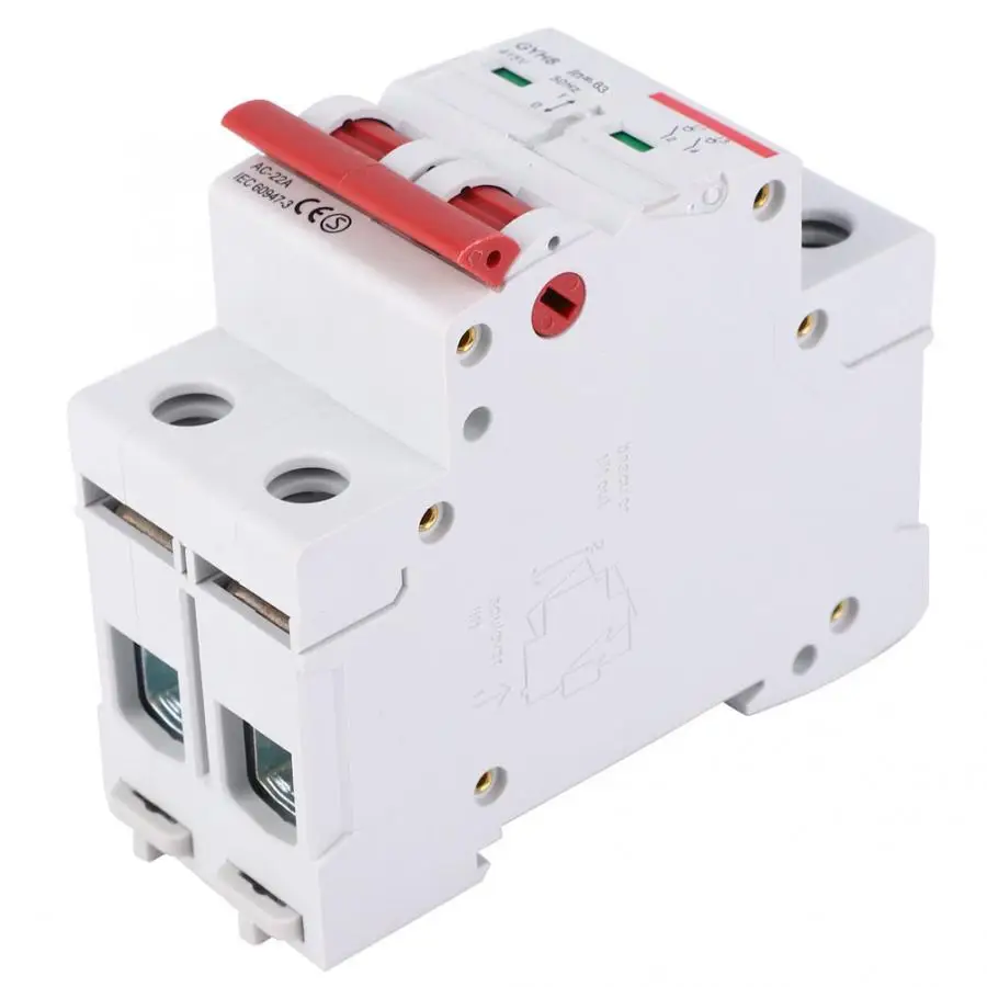 

GYH8 40A/50A/63A Isolating Switch Miniature Circuit Breaker 2P Air Switch 415VAC Circuit Protector for Industry Household