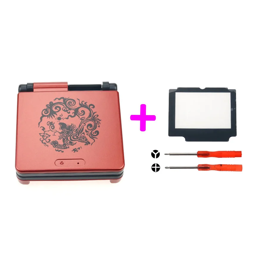 YuXi полный корпус Замена корпуса для nintendo Gameboy Advance SP для GBA SP чехол для игровой консоли с отверткой - Цвет: L