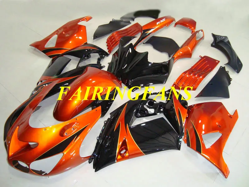 Мотоциклетный вставной обтекатель тюнинг-пакет для KAWASAKI Ninja ZX14R 06 07 ZX 14R 2006 2007 красно-черные Обтекатели Кузов+ подарки KG03