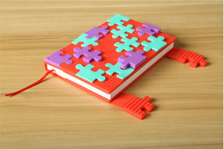 Красный Libretas DIY puzzle fichario week аксессуары для планировщика школы papeterie в горошек путешествия diario de vida scketchbook - Цвет: Красный