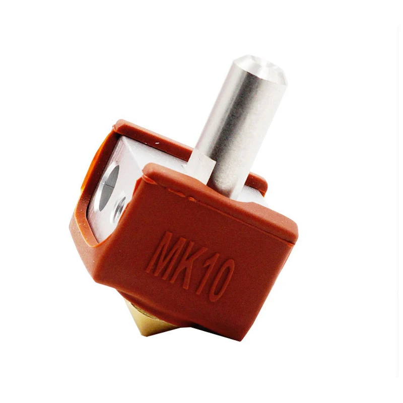 MK10 экструдер Hotend комплект блок нагревания сопла резьба Heatbreak горла силиконовая крышка 3d принтер части VH99