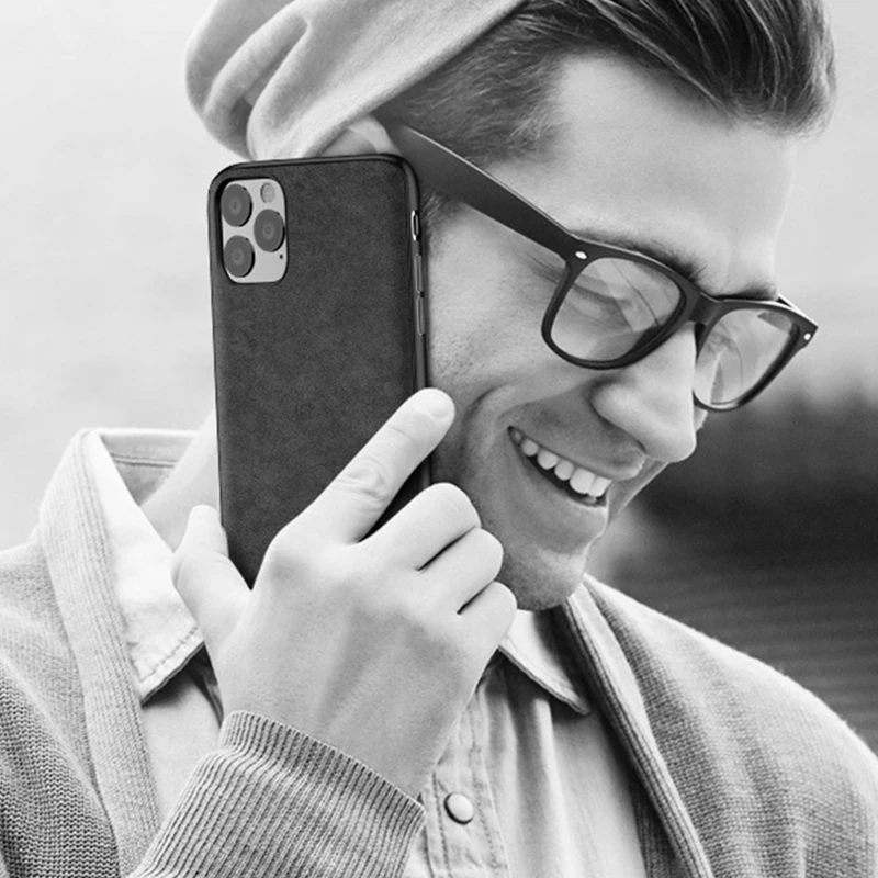 Luxury Leather Phone Case for Apple iPhone 12 Mini 11 Pro Max Xs XR 6s 7 8 Plus iPhone11 Official Logo Silicon Suede Cover Coque