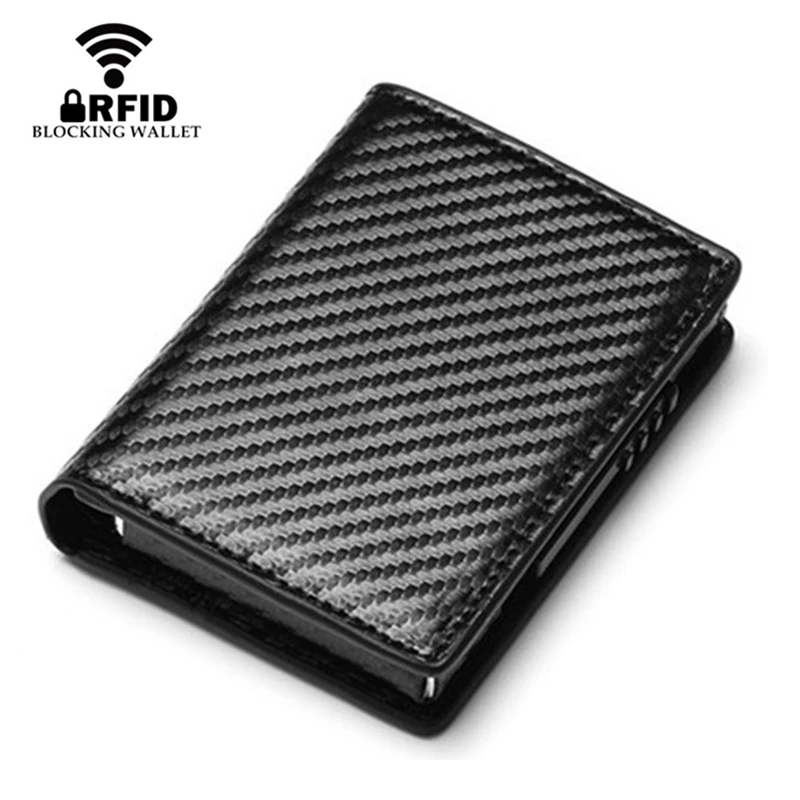 Тонкий держатель для кредитных карт YAMBUTO из алюминиевого сплава с RFID блокировкой