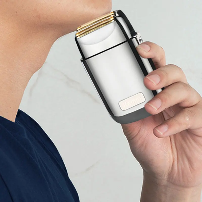 Kemei Tx1 Rechargeable Metal Housing Pro Electric Shaver For Men Hair Beard Electric Razor Bald Shaving Machine Finishing Fade electric shaver