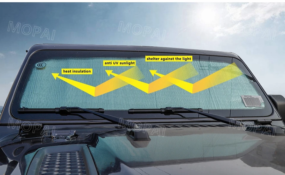 MOPAI солнцезащитный козырек для Jeep Wrangler JL, защита от УФ-лучей на лобовое стекло, солнцезащитный козырек для Jeep Wrangler JL+ аксессуары