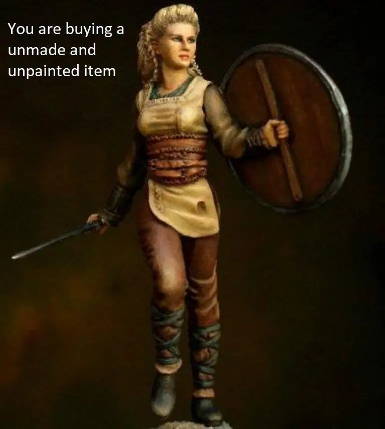 

1/24 Resin Model Building Kit Figure viking warrior