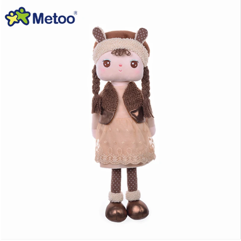 Плюшевый и мягкий милый Кролик Metoo зимние игрушки для детей кукла Анджела девочек