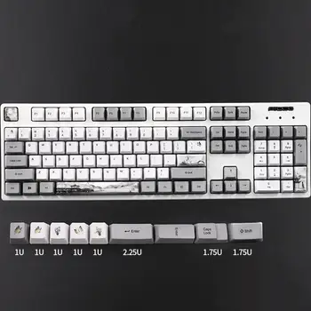 

113 Key Ink Landscape Keycap OEM PBT 5-Surfaces Dye Mechanical Keyboard Keycap