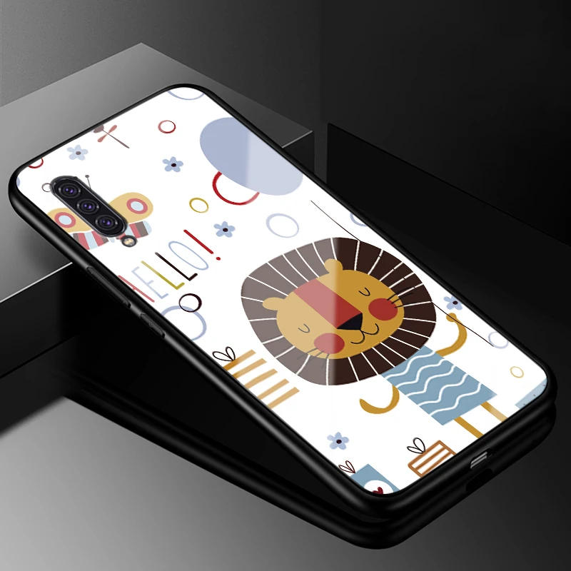 Для samsung A90 5G чехол 6,7 ''закаленное стекло с рисунком Жесткий Чехол для задней панели телефона s для samsung Galaxy A90 5G A 90 силиконовый бампер - Цвет: 14
