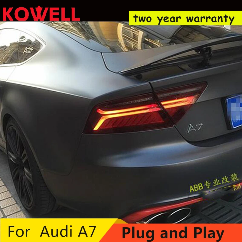 

Car stying Case For Audi A7 Taillights 2011-2017 LED Tail Lamp rear trunk lamp Audi A7 taillight car lights car accessories